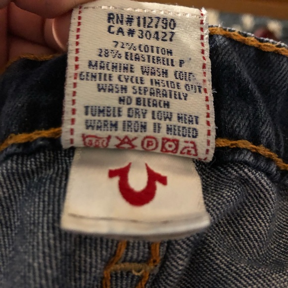 True Religion Joey Flare Dark Wash Denim Jeans - Picture 7 of 8